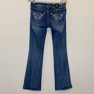 Miss Me Embellished Rhinestone Bootcut Jeans 26